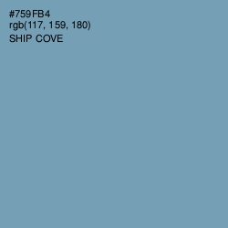 #759FB4 - Ship Cove Color Image